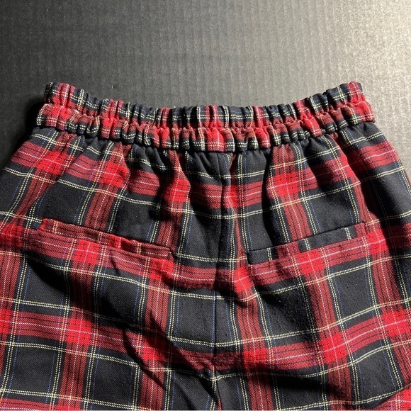 Bershka Red/Black Plaid pants Size Small - Picture 12 of 16